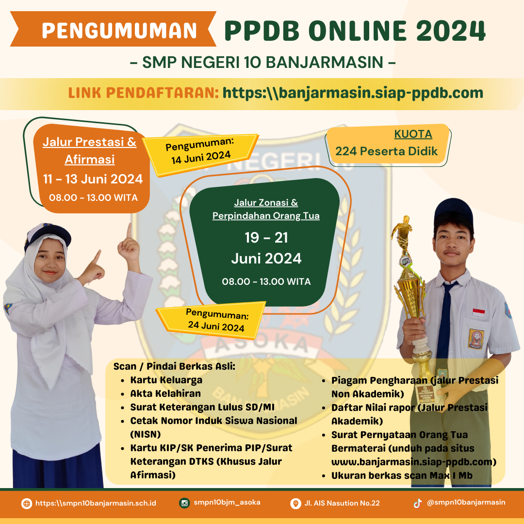 Pengumuman PPDB Online Tahun Ajaran 2024/2025