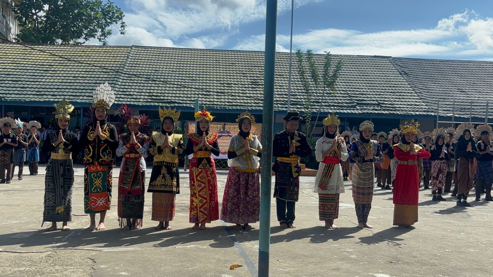 SMP NEGERI 10 BANJARMASIN, GELAR KARYA P5 BAWAKAN TARIAN NUSANTARA SECARA KOLOSAL