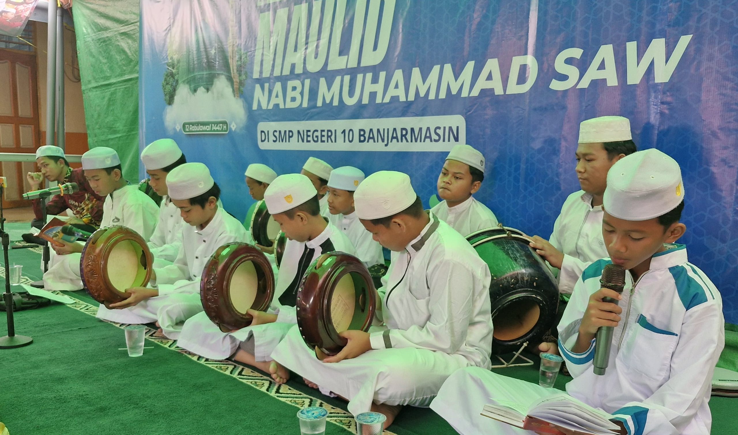 PERINGATAN MAULID NABI MUHAMMAD ﷺ DI SMP NEGERI 10 BANJARMASIN