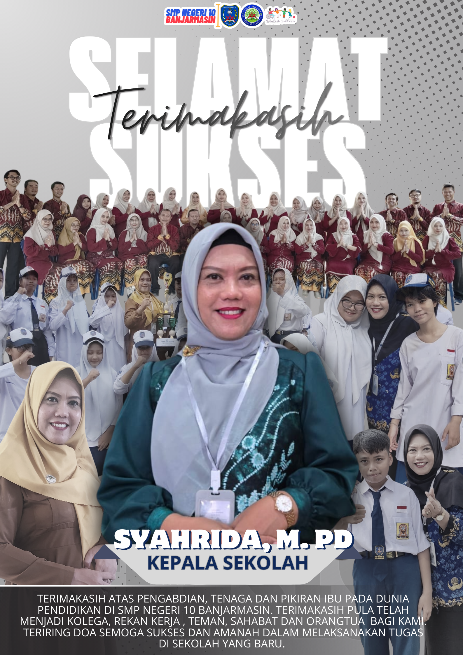 TERIMAKASIH, SELAMAT DAN SUKSES IBU