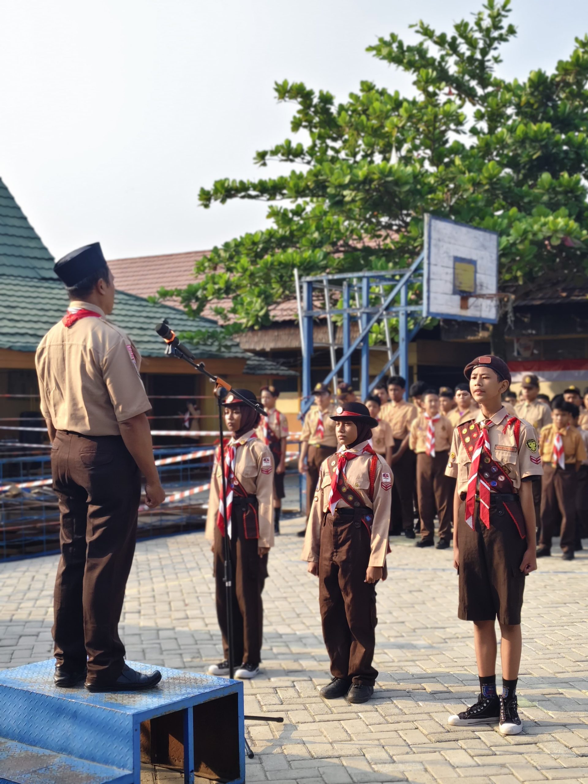 Pramuka SMPN 10 Banjarmasin Siap Dukung Swasembada Pangan Menuju Indonesia Emas 2045